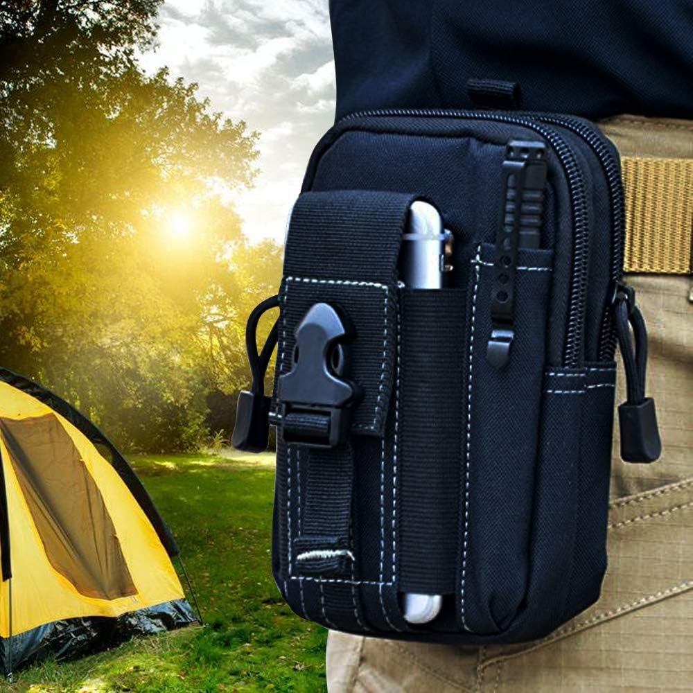 Phone Holder - 戦術的なモールベルトポーチ軍事ウエストバッグ EDC ツールオーガナイザー電話ホルスターホルダー男性用屋外ハイキングキャンプ狩猟ギア