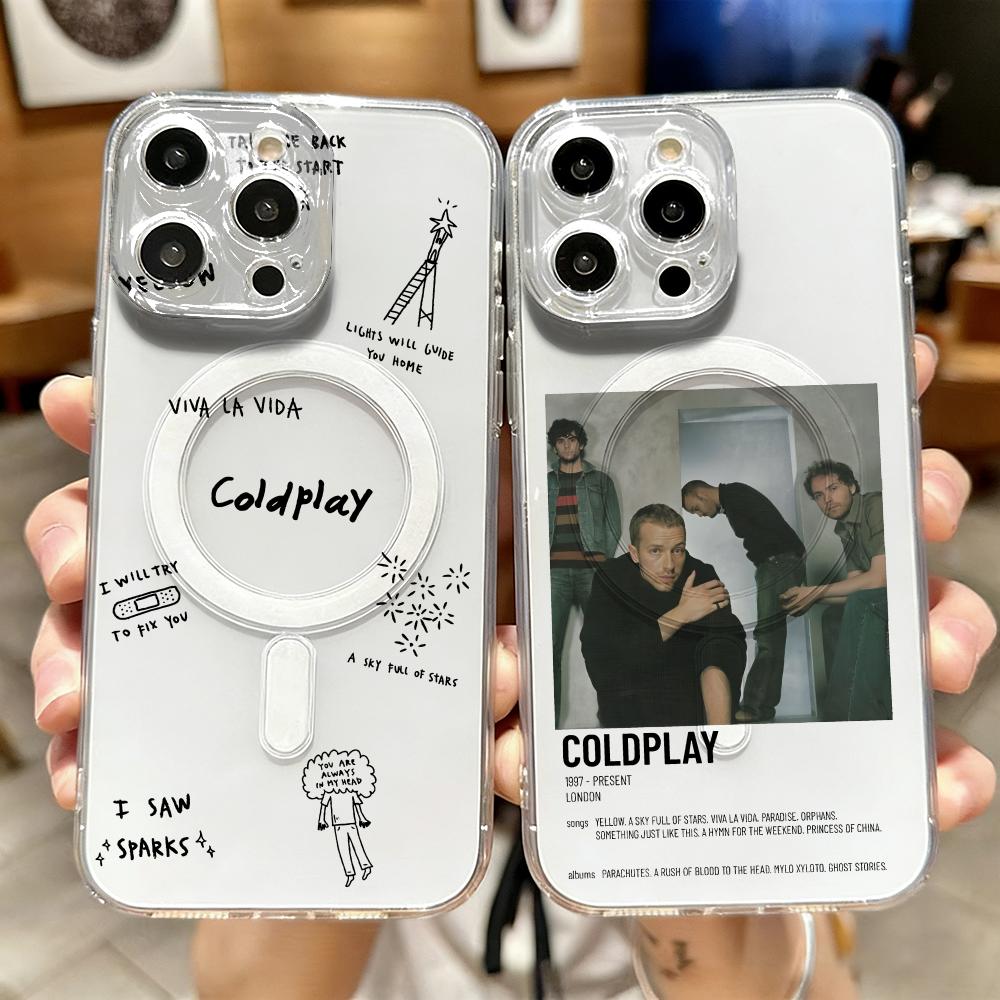 Wireless Charger - C-Coldplay ラッパー風クールなスマホケース iPhone 17 16 15