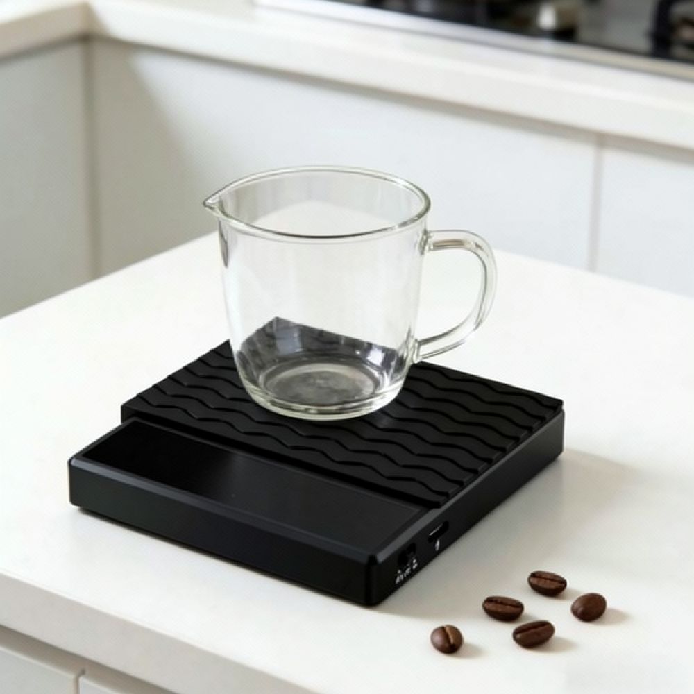 Electronics Gadgets For Gift - 電子コーヒー計量器 ミニデジタル計量ツール 充電式エスプレッソ計量器 高精度ディスプレイ付き ドリップコーヒー用