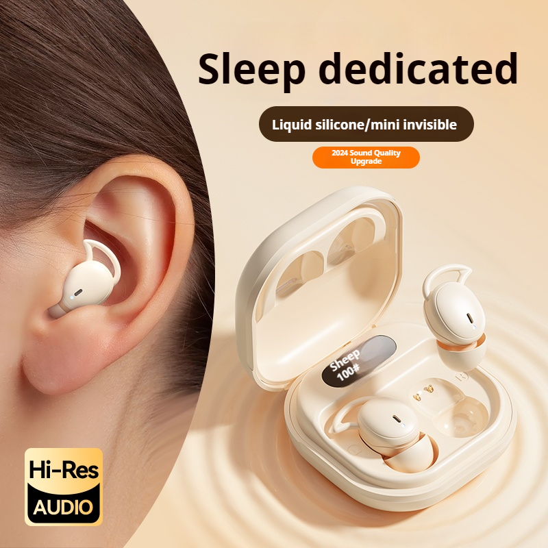 Headphones Wireless - M72 ミニポータブルワイヤレスイヤホン Bluetooth インイヤーイヤホンノイズリダクション目に見えない睡眠用イヤホン HIFI ステレオ音楽ヘッドセット