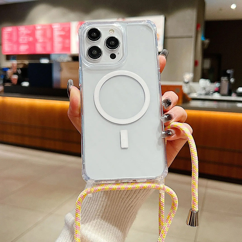 Wireless Charger - 耐衝撃透明マグネット式ケース iPhone 16 15 13 11