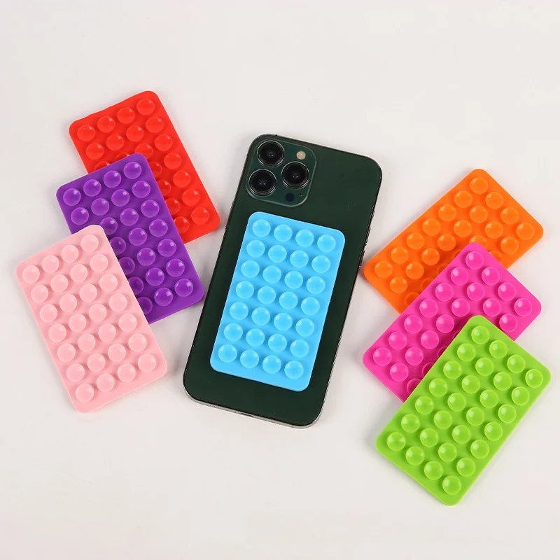 Phone Holder - 強力な吸着力を持つ両面シリコン製スマホグリップパッド。iPhone用の、滑り止め効果の高いハンズフリー吸盤ホルダー。自撮りに最適。