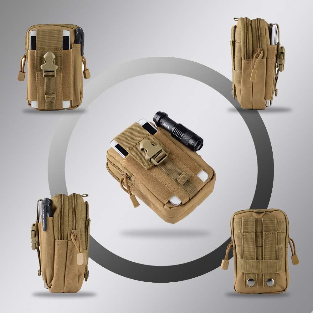 戦術的なモールベルトポーチ軍事ウエストバッグ EDC ツール - Phone Holder のレビューと価格