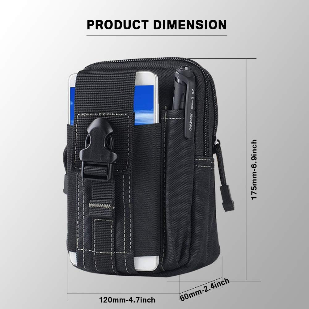 戦術的なモールベルトポーチ軍事ウエストバッグ EDC ツール - Phone Holder のレビューと価格