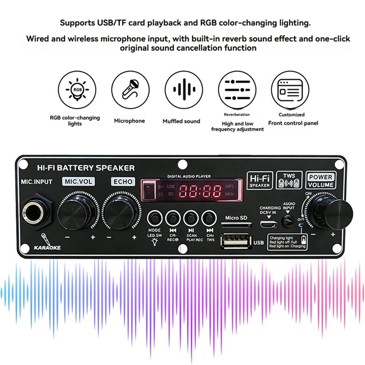 更新しました。 2X10W 3.7V アンプボードスクエアダ - Bluetooth Speaker のレビューと価格