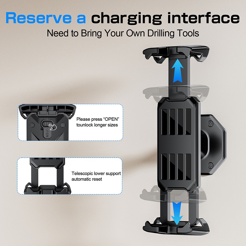 壁掛け式スマホホルダー タブレットスタンド 調整可能クランプ - Phone Holder のレビューと価格