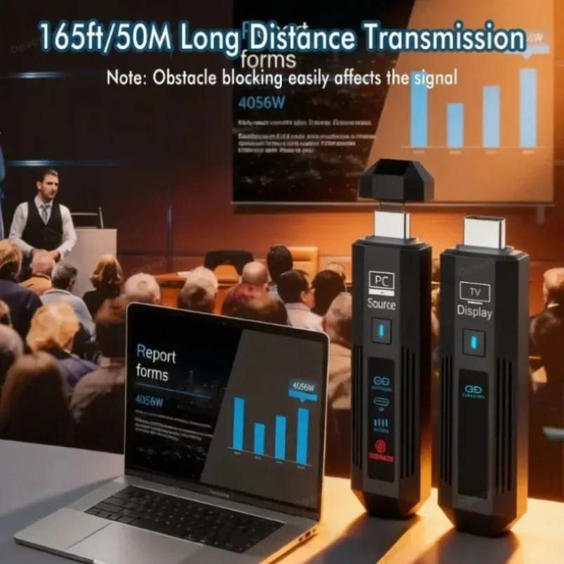 ワイヤレスビデオトランスミッター HDMI対応 50M 10 - Hdmi Adapter のレビューと価格