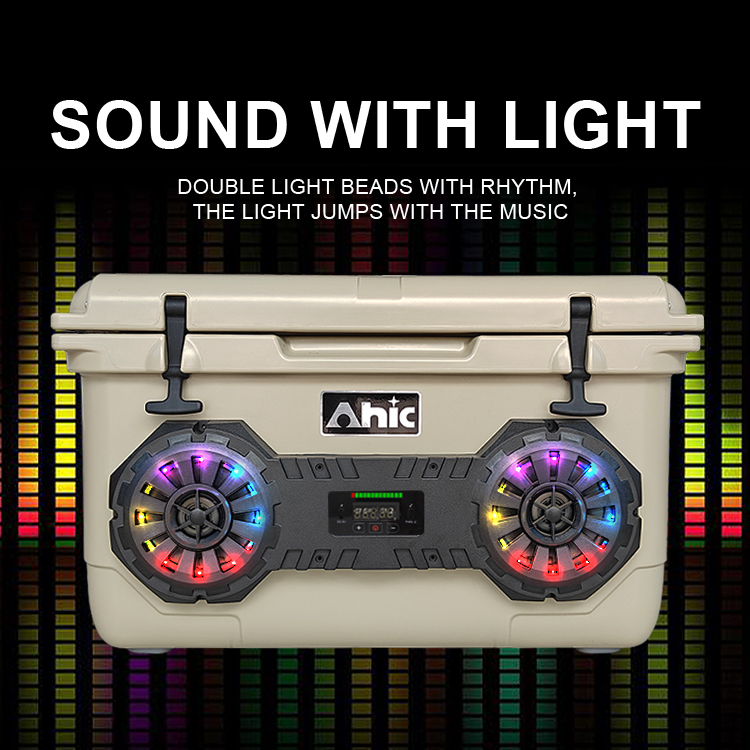 45L ポータブル ロータモールド クーラーボックス 内蔵B - Bluetooth Speaker のレビューと価格