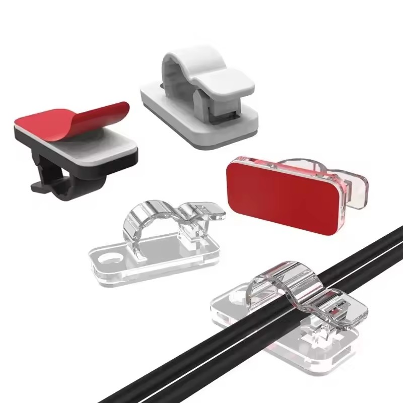 自己粘着式ケーブルクリップ、コード整理用、配線整理用、デスク - Cable Organizer のレビューと価格