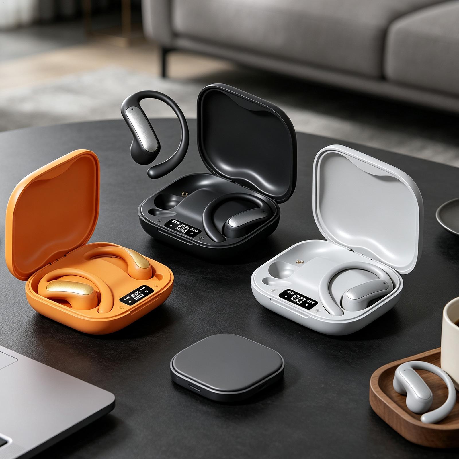 翻訳ヘッドホン デジタルディスプレイ AI オープンイヤー  - Headphones Wireless のレビューと価格