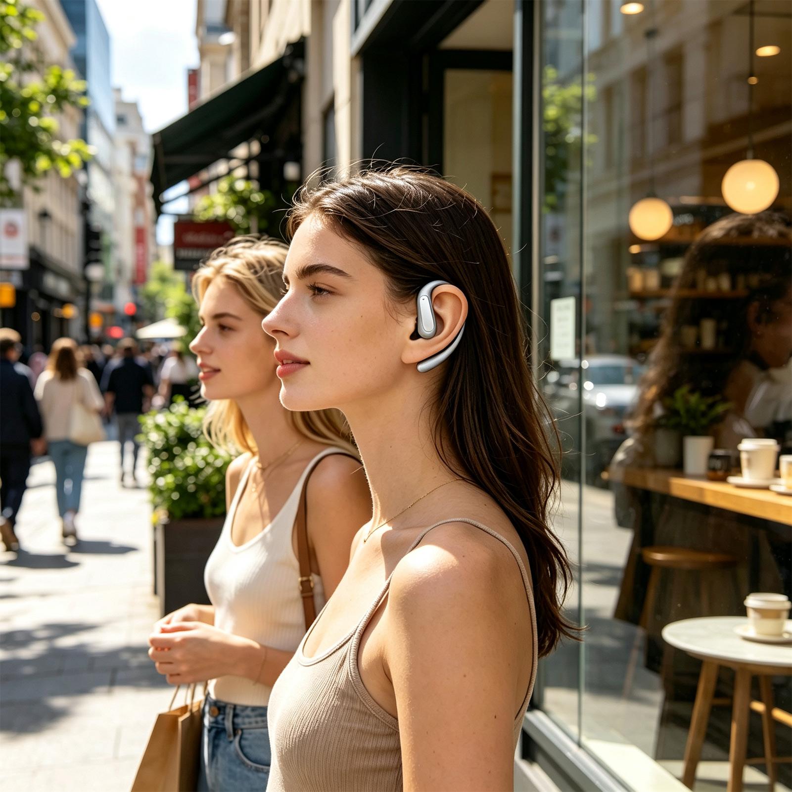 翻訳ヘッドホン デジタルディスプレイ AI オープンイヤー  - Headphones Wireless のレビューと価格