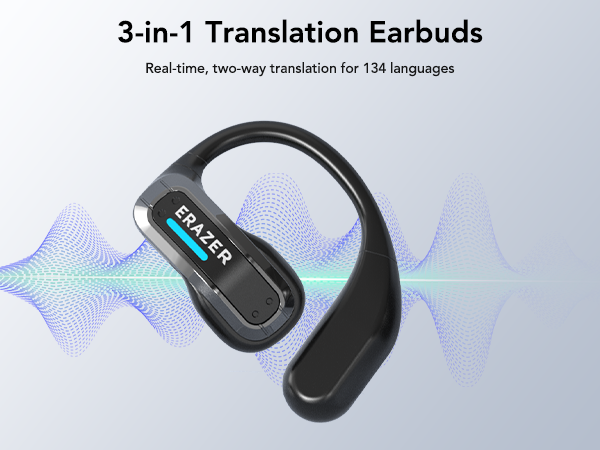 ERAZER X8：リアルタイム翻訳機能付きヘッドホン。マイ - Headphones Wireless のレビューと価格