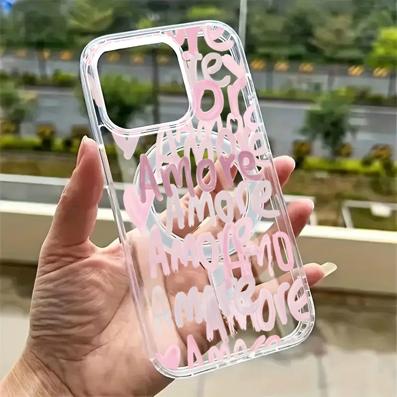 Amore-Love ロマンティックピンクレタリング iPh - Wireless Charger のレビューと価格
