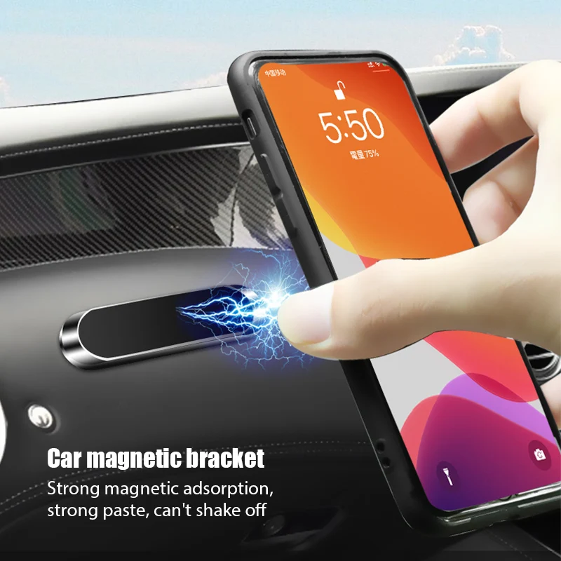 磁力式カーフォンホルダー、回転可能なミニストリップ型スタンド - Phone Holder のレビューと価格