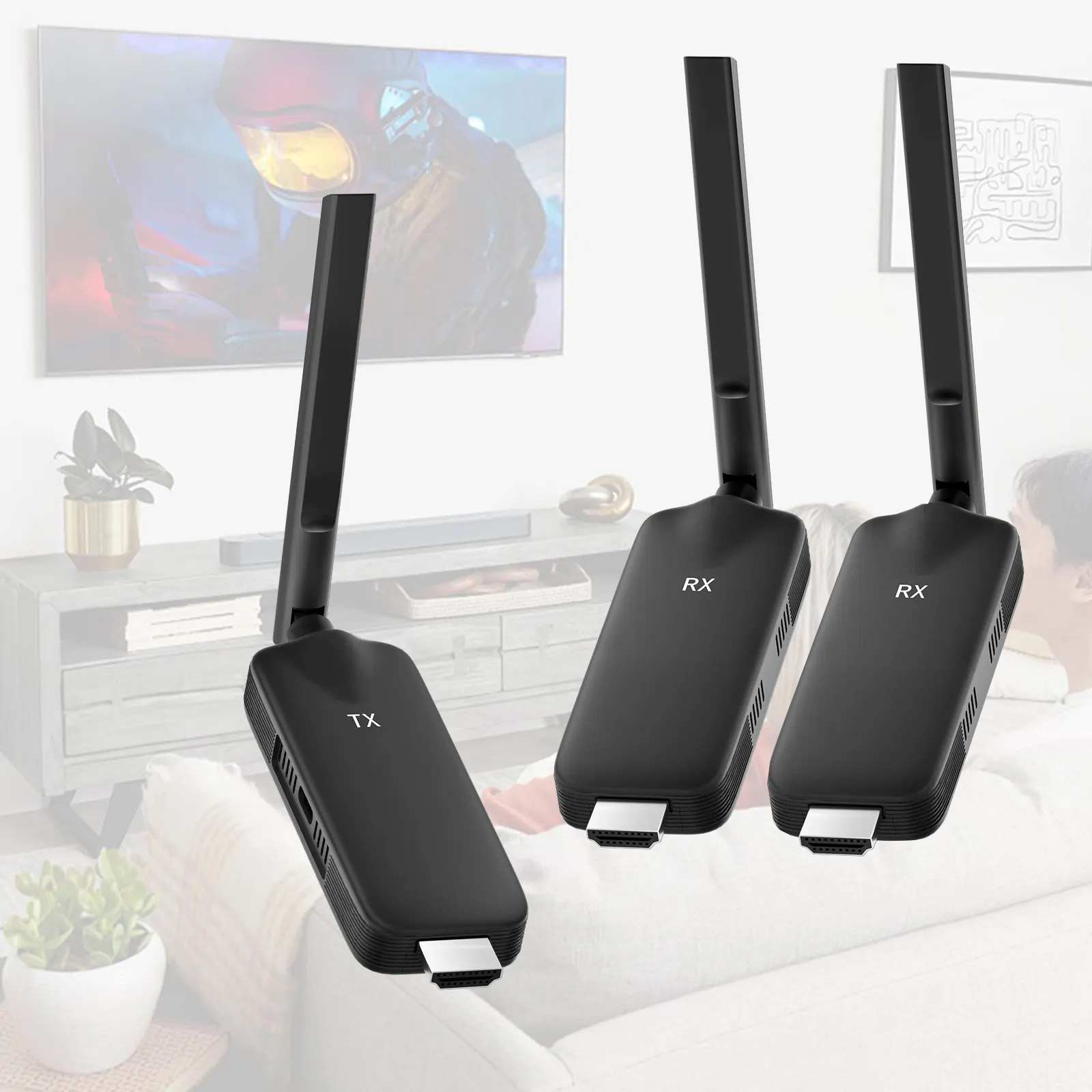 50 メートルワイヤレス HDMI ビデオトランスミッターレ - Hdmi Adapter のレビューと価格