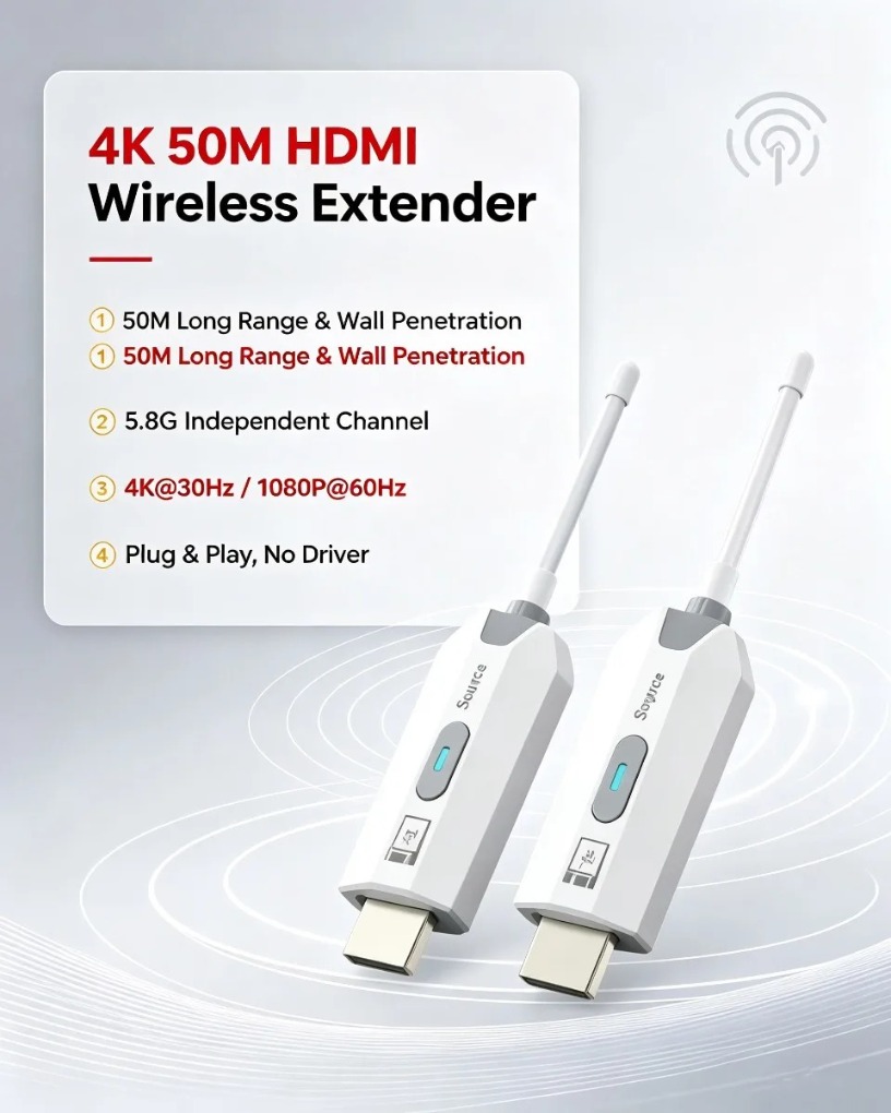 ポイントツーポイント4Kデコード対応HDMI互換ワイヤレスエ - Hdmi Adapter のレビューと価格