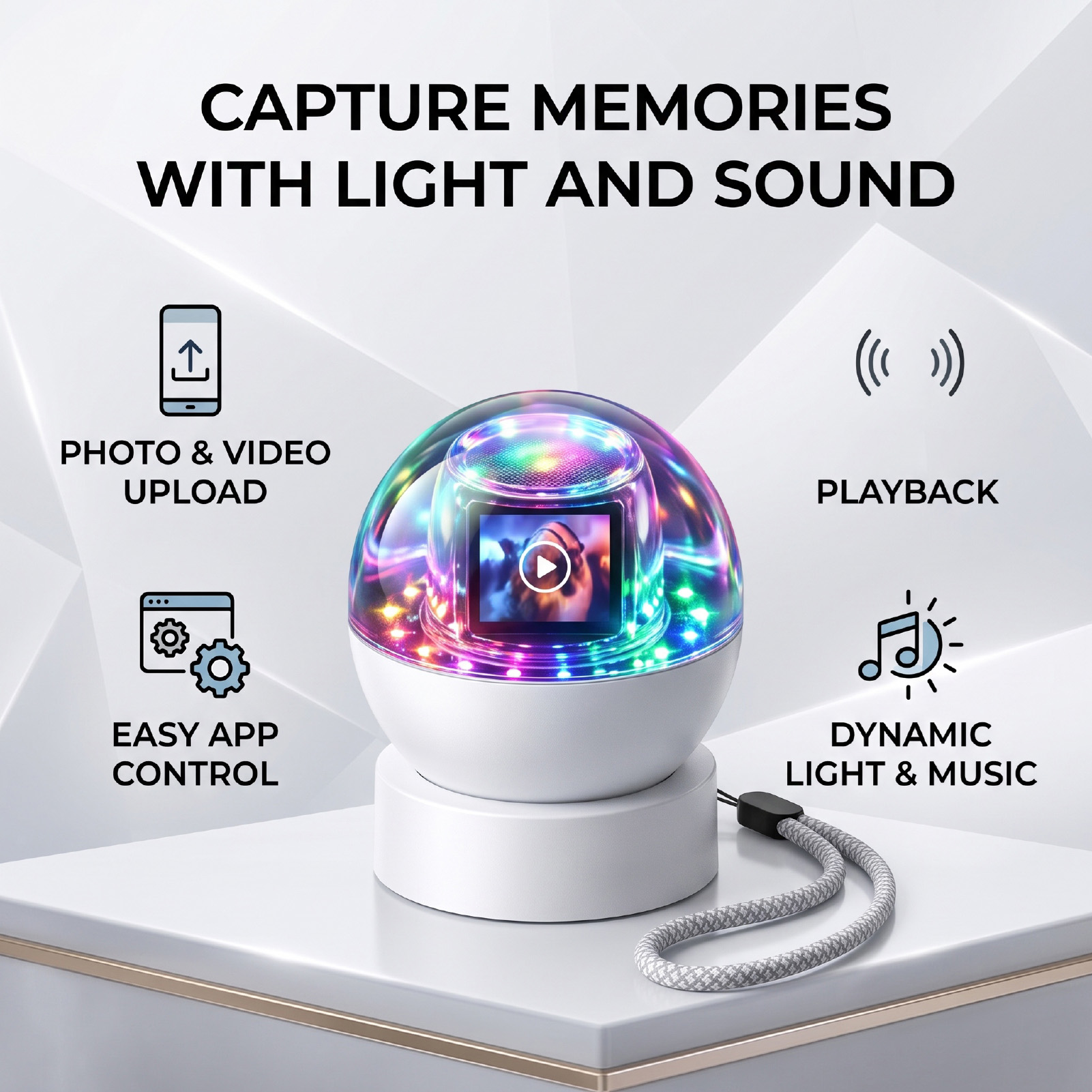 メモリーボール・スフィア・オーブ 5.4インチスピーカー内蔵 - Bluetooth Speaker のレビューと価格