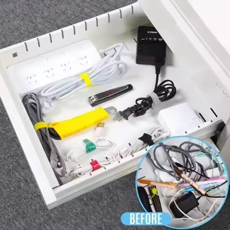10/30/50個入り 再利用可能なフック＆ループケーブルタ - Cable Organizer のレビューと価格