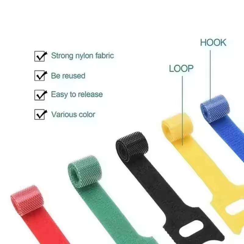 10/30/50個入り 再利用可能なフック＆ループケーブルタ - Cable Organizer のレビューと価格