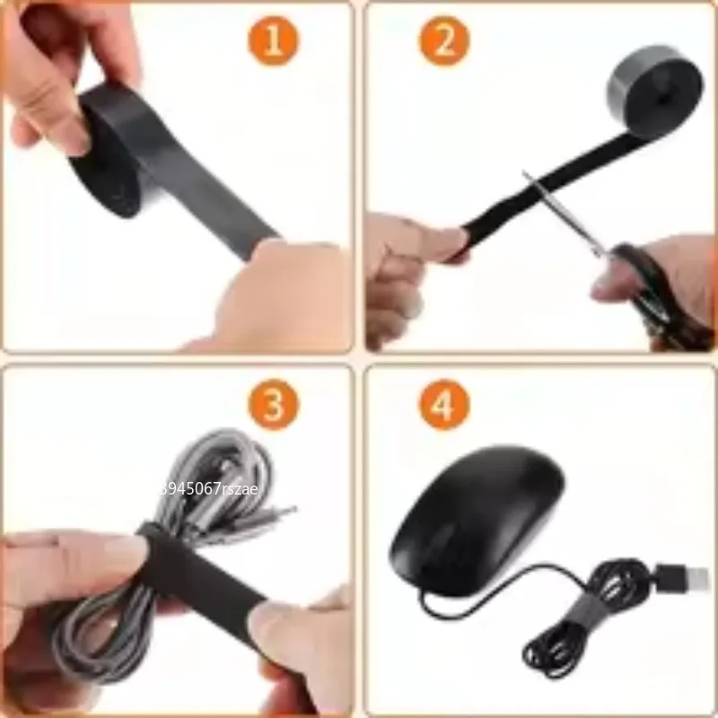 ケーブル整理用、自己接着式の固定テープ、フック＆ループ式、ナ - Cable Organizer のレビューと価格