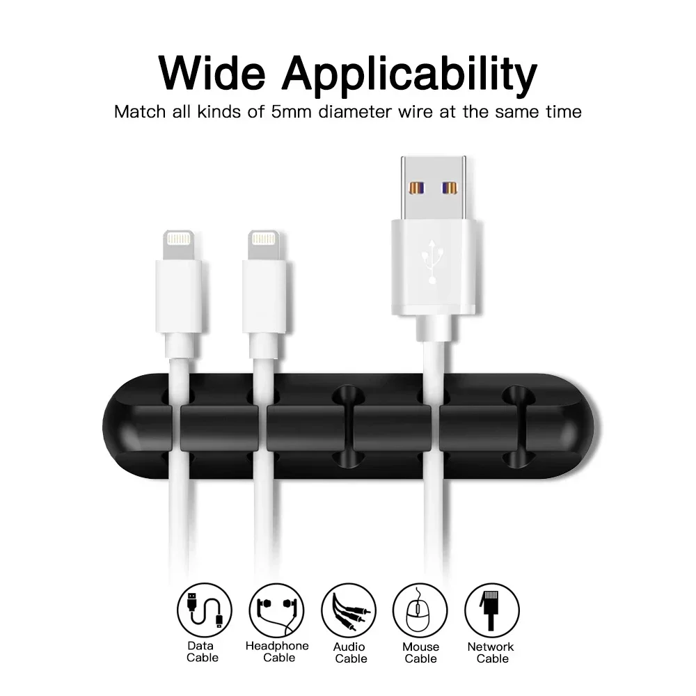 シリコン製USBケーブルオーガナイザー。USB充電ケーブルを - Cable Organizer のレビューと価格