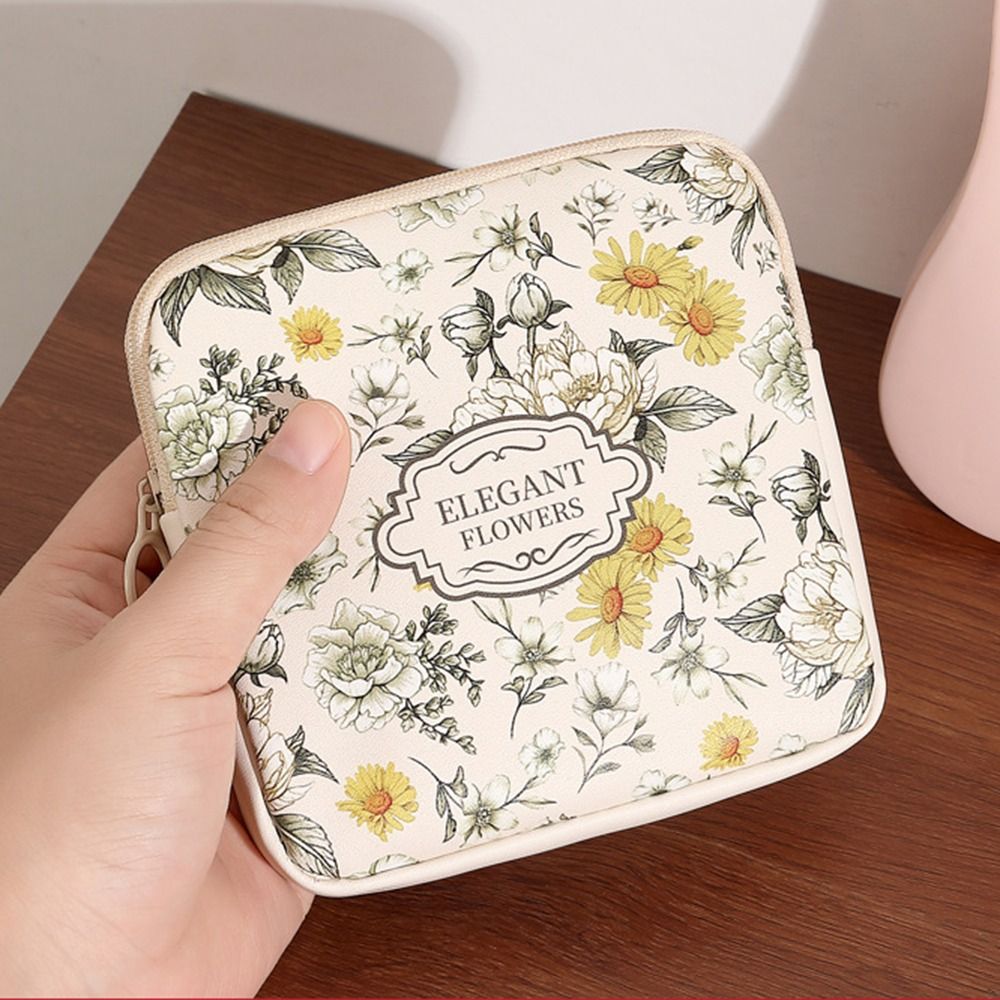 新しいPVCサニタリーパッドバッグ 大容量 多目的コスメティ - Cable Organizer のレビューと価格