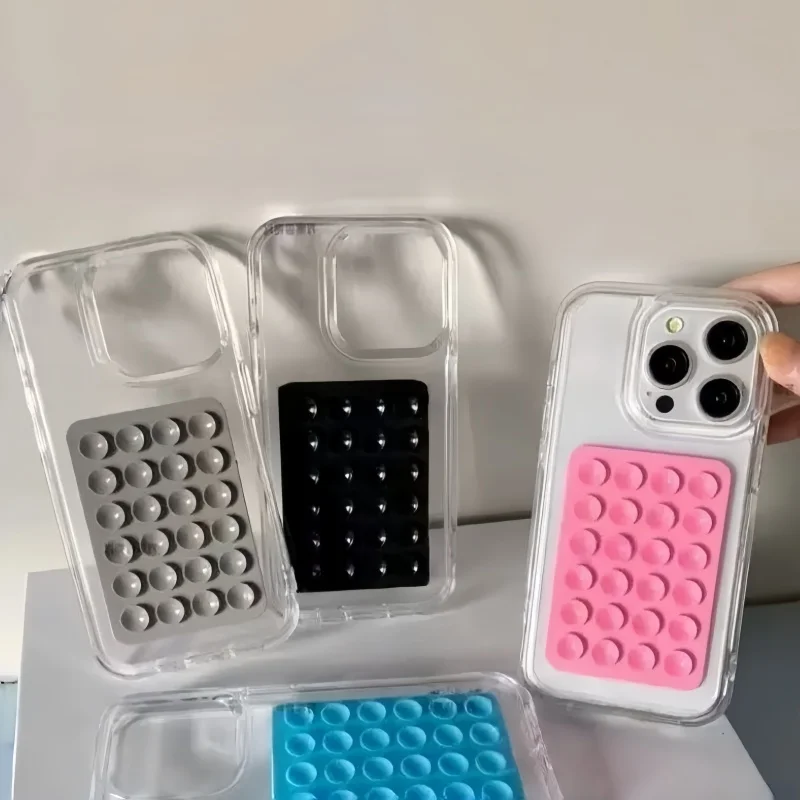 強力な吸着力を持つ両面シリコン製スマホグリップパッド。iPh - Phone Holder のレビューと価格